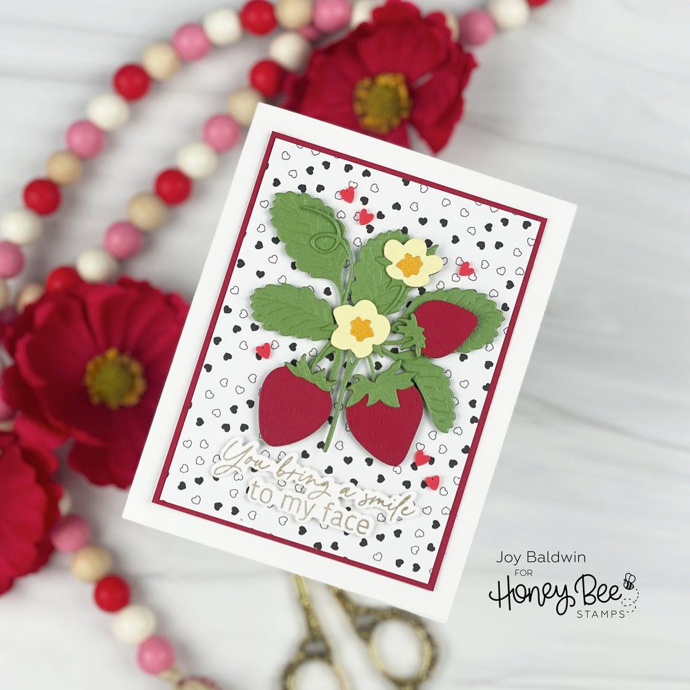 Lovely Layers: Strawberries - Honey Cuts - Stand - Alone Dies - Honey Bee Stamps