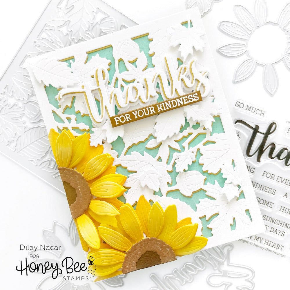 Lovely Layers: Sunflowers - Honey Cuts - Stand - Alone Dies - Honey Bee Stamps