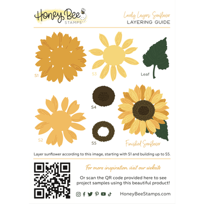 Lovely Layers: Sunflowers - Honey Cuts - Stand - Alone Dies - Honey Bee Stamps