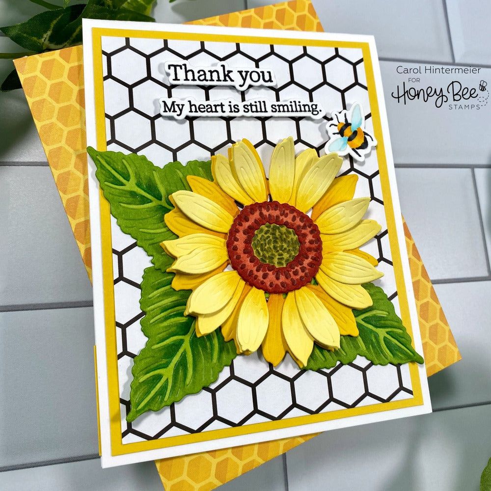 Lovely Layers: Sunflowers - Honey Cuts - Stand - Alone Dies - Honey Bee Stamps