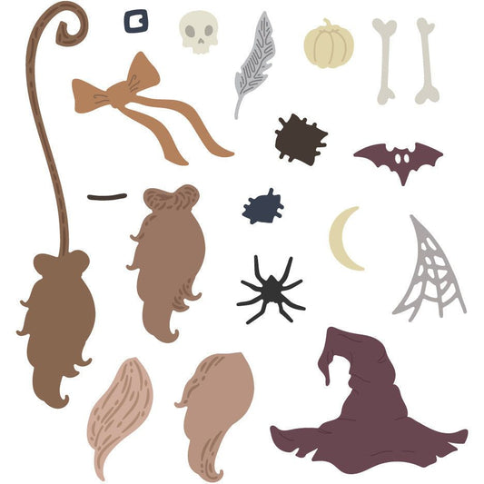 Lovely Layers: Toil & Trouble - Honey Cuts - Stand - Alone Dies - Honey Bee Stamps