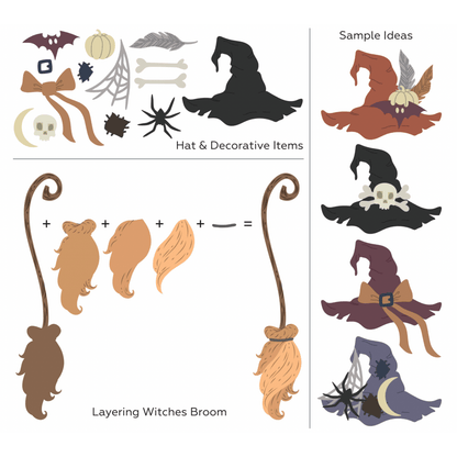 Lovely Layers: Toil & Trouble - Honey Cuts - Stand - Alone Dies - Honey Bee Stamps