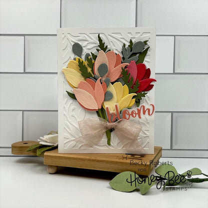 Lovely Layers: Tulips - Honey Cuts - Stand - Alone Dies - Honey Bee Stamps