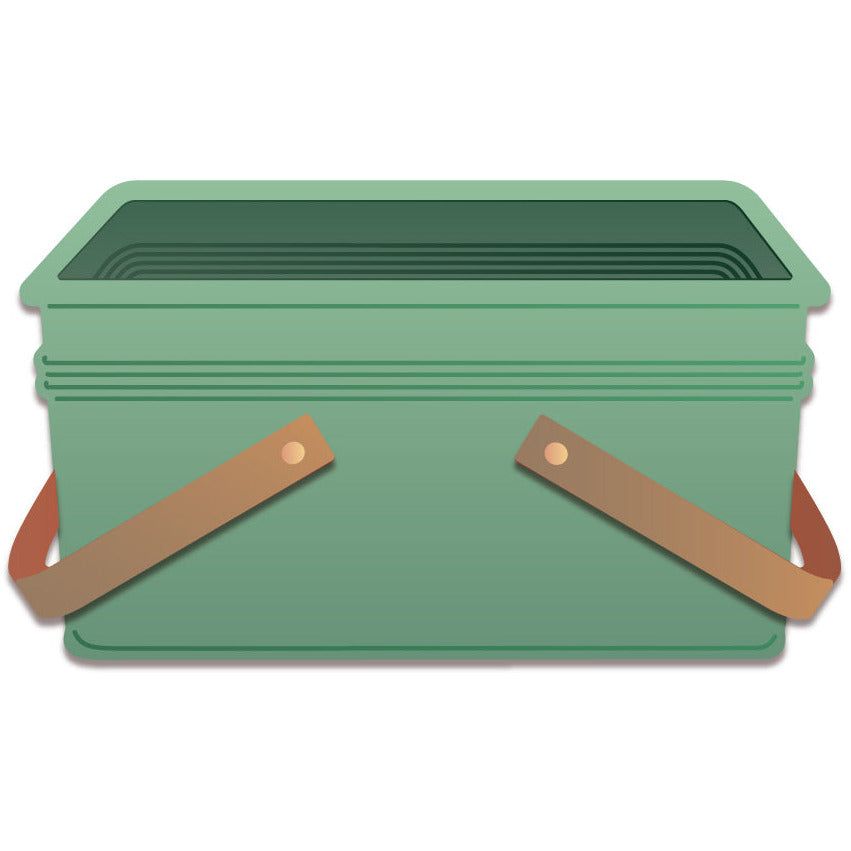 Lovely Layers: Vintage Picnic Basket - Honey Cuts - Stand - Alone Dies - Honey Bee Stamps