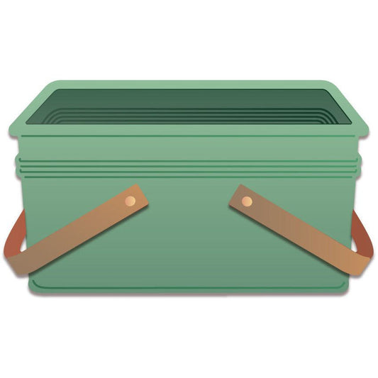 Lovely Layers: Vintage Picnic Basket - Honey Cuts - Stand - Alone Dies - Honey Bee Stamps