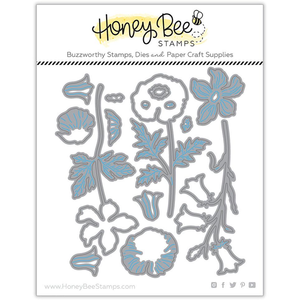 Lovely Layers: Wildflowers - Honey Cuts - Stand - Alone Dies - Honey Bee Stamps