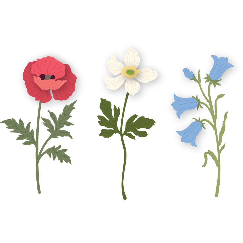 Lovely Layers: Wildflowers - Honey Cuts - Stand - Alone Dies - Honey Bee Stamps