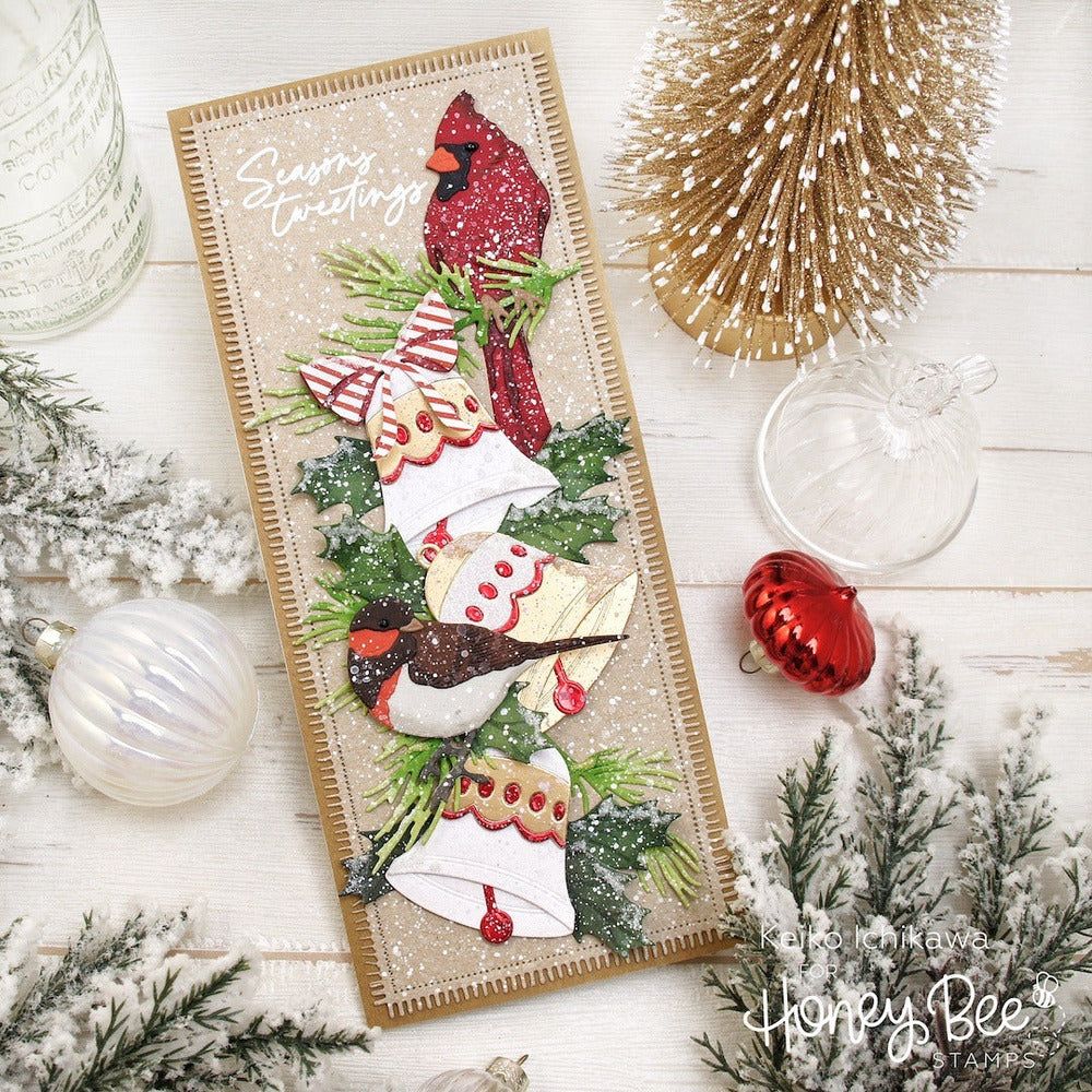 Lovely Layers: Winter Birds - Honey Cuts - Stand - Alone Dies - Honey Bee Stamps