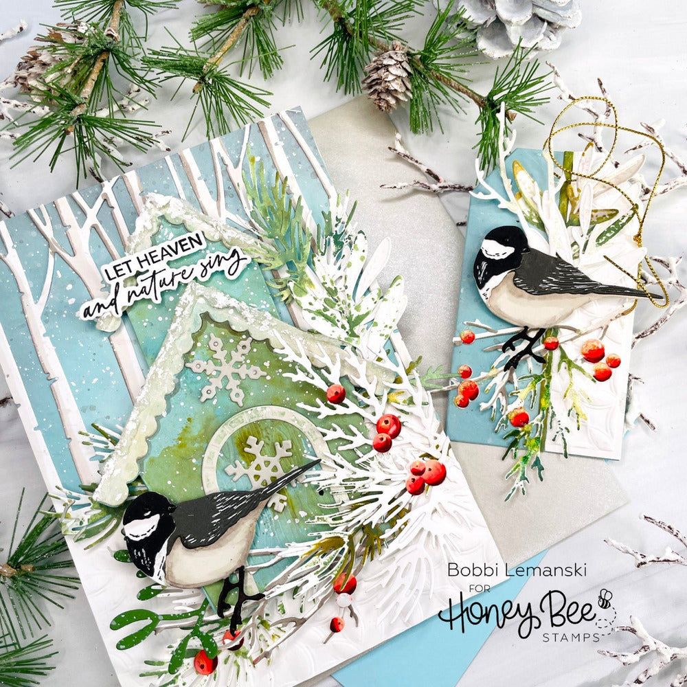 Lovely Layers: Winter Birds - Honey Cuts - Stand - Alone Dies - Honey Bee Stamps
