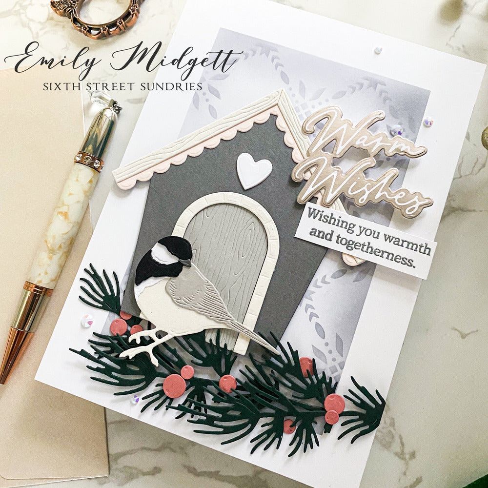 Lovely Layers: Winter Greenery - Honey Cuts - Stand - Alone Dies - Honey Bee Stamps