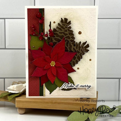 Lovely Layers: Winter Greenery - Honey Cuts - Stand - Alone Dies - Honey Bee Stamps