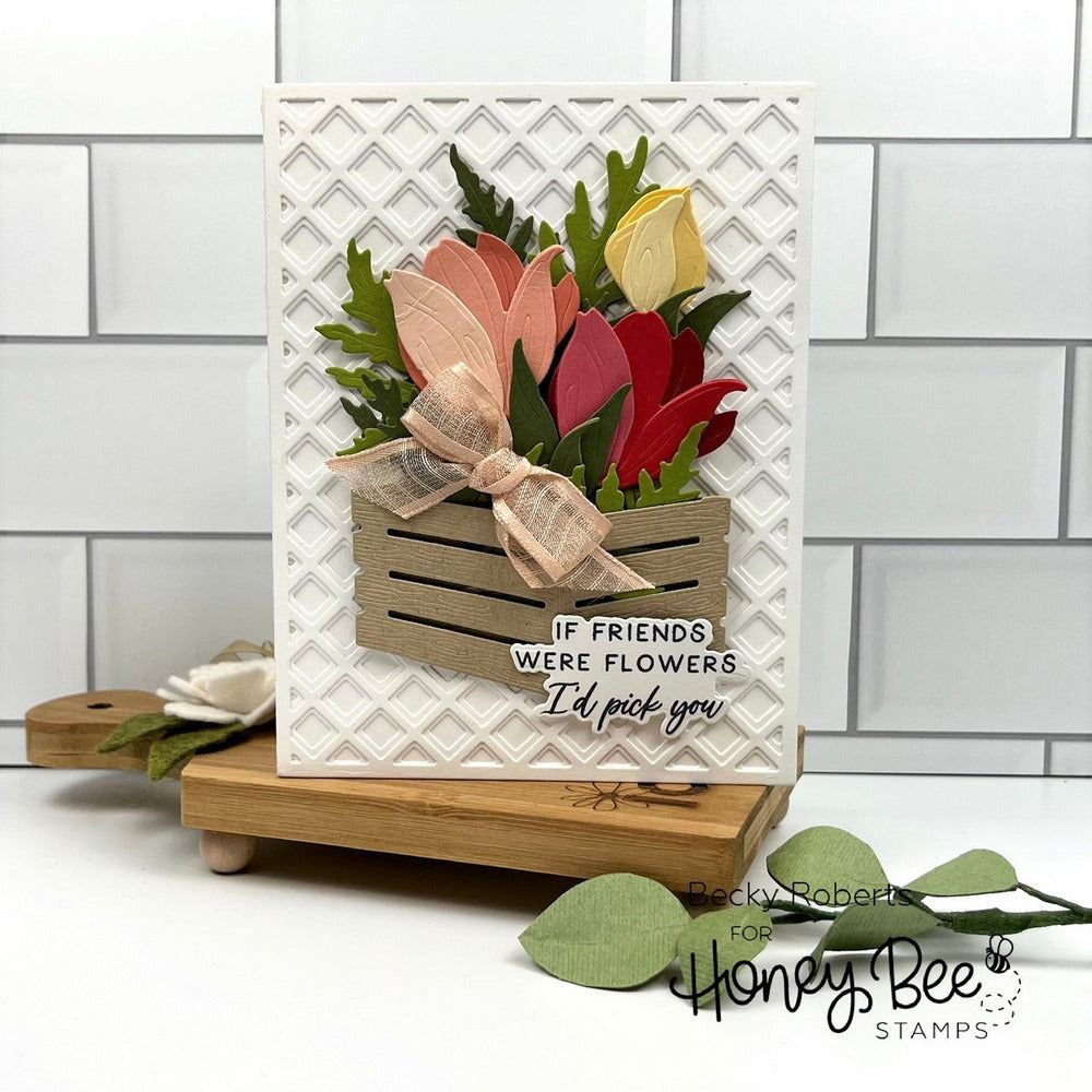 Lovely Layers: Wooden Crate - Honey Cuts - Stand - Alone Dies - Honey Bee Stamps