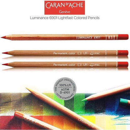 Luminance Colored Pencils 6901 by Caran D'Ache - Choose Your Color - Honey Bee Stamps