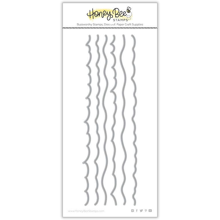 Makin' Waves Long Border - Honey Cuts - Stand - Alone Dies for Water, Waves, Clouds, Hills and More! - Honey Bee Stamps