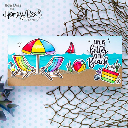 Makin' Waves Long Border - Honey Cuts - Stand - Alone Dies for Water, Waves, Clouds, Hills and More! - Honey Bee Stamps