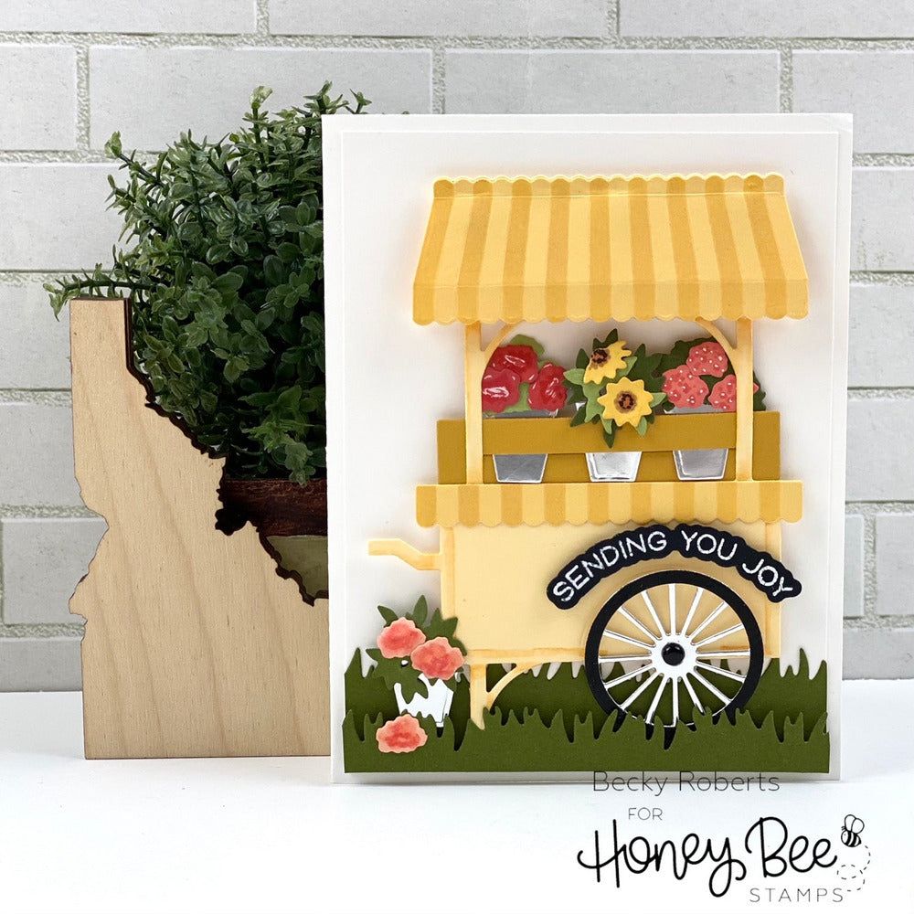Market Cart Builder - Honey Cuts - Stand - Alone Dies - Honey Bee Stamps