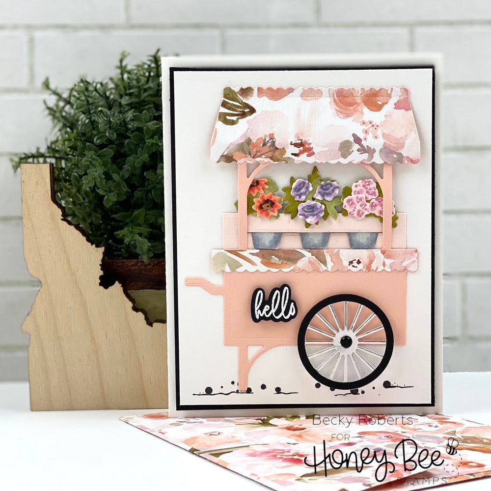 Market Cart Builder - Honey Cuts - Stand - Alone Dies - Honey Bee Stamps