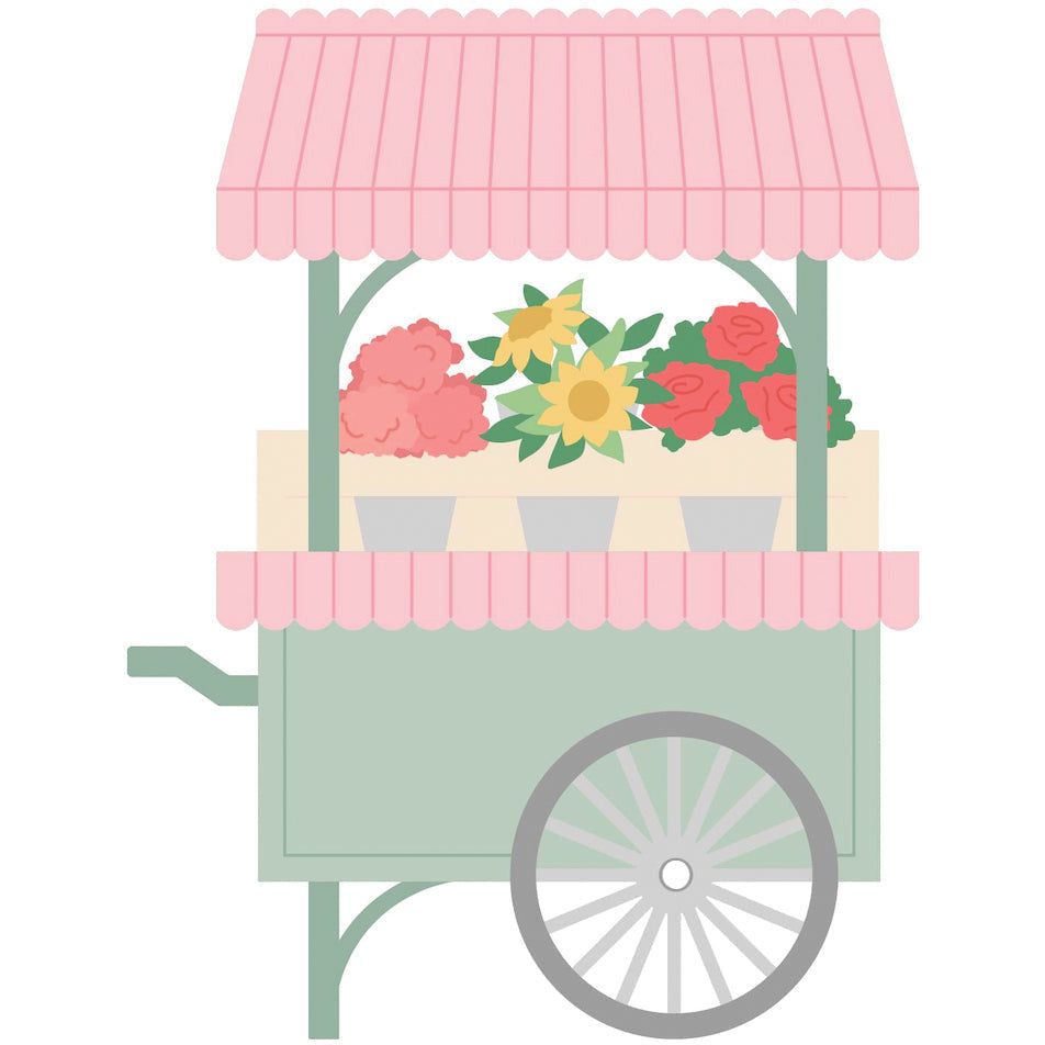 Market Cart Builder - Honey Cuts - Stand - Alone Dies - Honey Bee Stamps