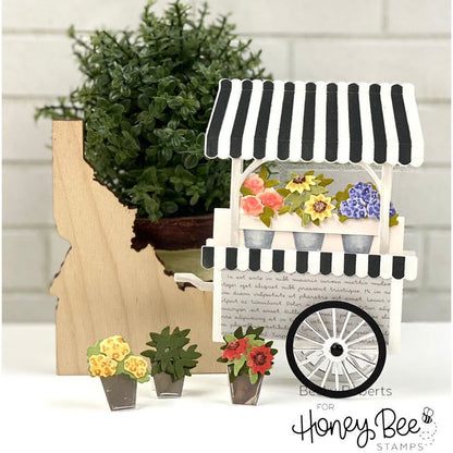 Market Cart Builder - Honey Cuts - Stand - Alone Dies - Honey Bee Stamps