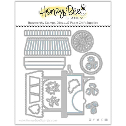 Market Cart Builder - Honey Cuts - Stand - Alone Dies - Honey Bee Stamps