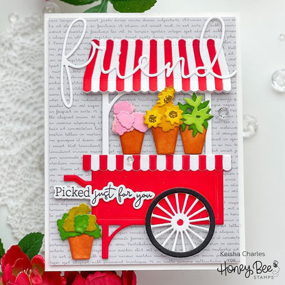 Market Cart Builder - Honey Cuts - Stand - Alone Dies - Honey Bee Stamps