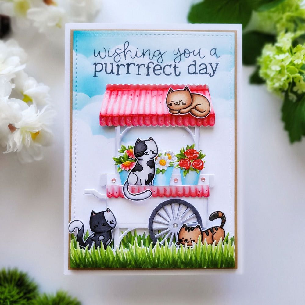 Market Cart Builder - Honey Cuts - Stand - Alone Dies - Honey Bee Stamps