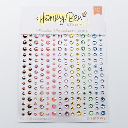 Marvelous Moments Gem Stickers - 210 Count - Honey Bee Stamps