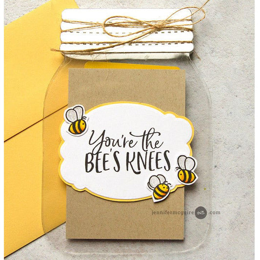 Mason Jar Card - Honey Cuts - Honey Bee Stamps