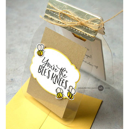 Mason Jar Card - Honey Cuts - Honey Bee Stamps