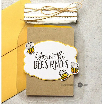 Mason Jar Card - Honey Cuts - Stand - Alone Dies - Honey Bee Stamps