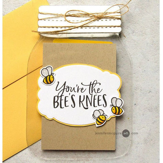 Mason Jar Card - Honey Cuts - Stand - Alone Dies - Honey Bee Stamps