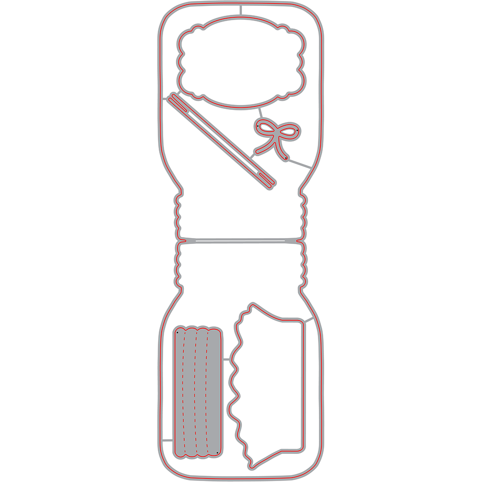 Mason Jar Card - Honey Cuts - Stand - Alone Dies - Honey Bee Stamps