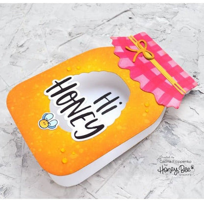 Mason Jar Card - Honey Cuts - Stand - Alone Dies - Honey Bee Stamps