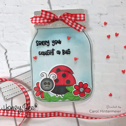 Mason Jar Card - Honey Cuts - Stand - Alone Dies - Honey Bee Stamps