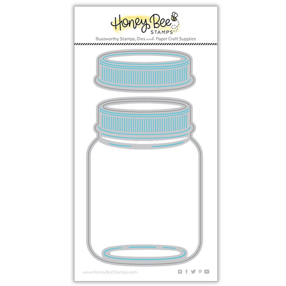 Mason Jar Vase - Honey Cuts - Honey Bee Stamps