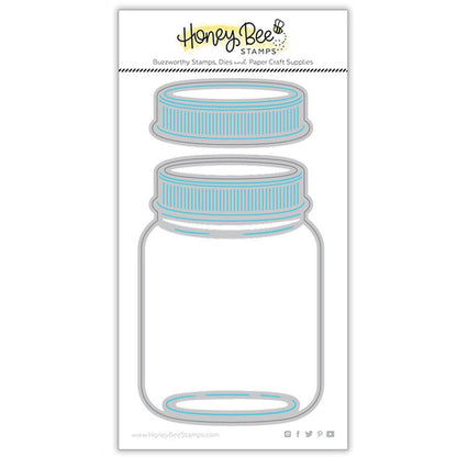 Mason Jar Vase - Honey Cuts - Honey Bee Stamps