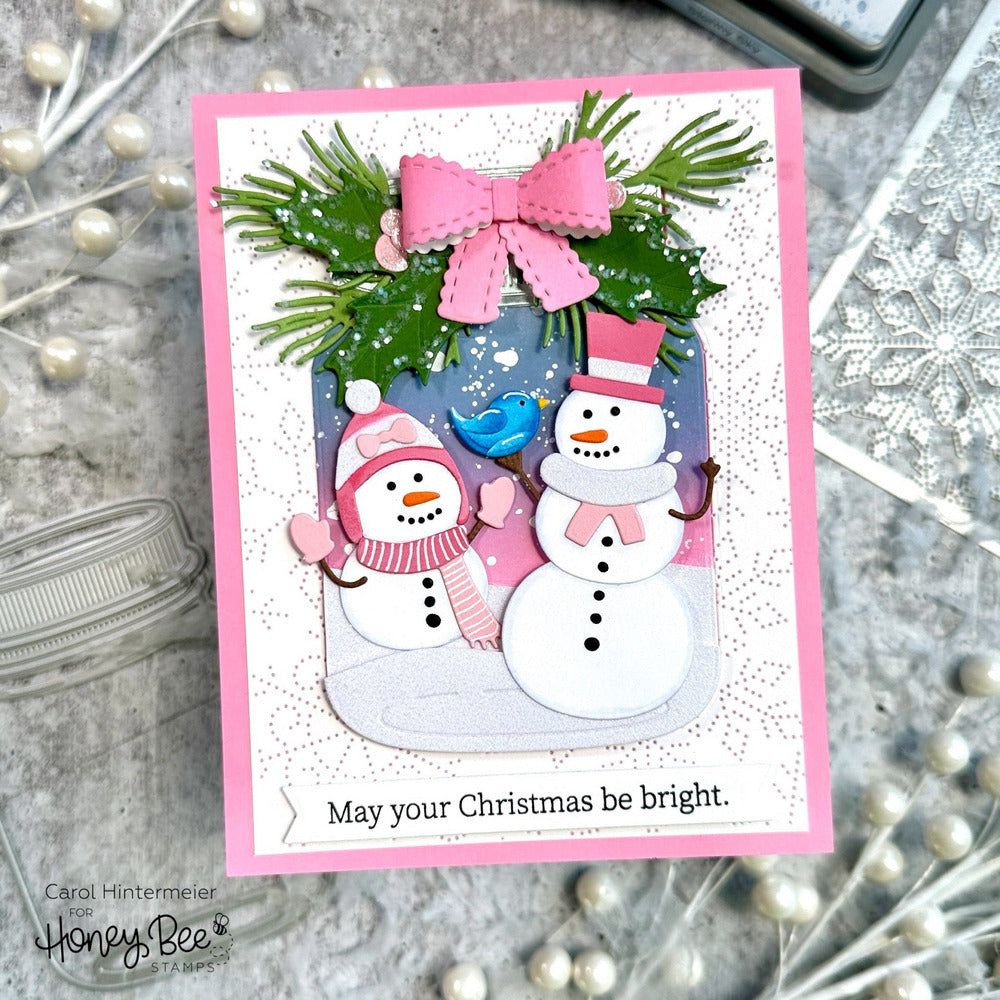 Mason Jar Vase - Honey Cuts - Stand - Alone Dies - Honey Bee Stamps