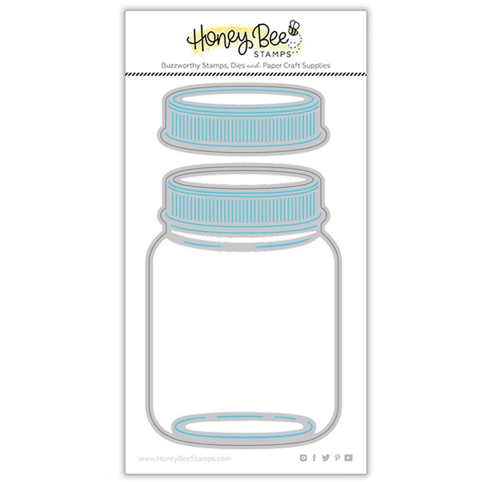 Mason Jar Vase - Honey Cuts - Stand - Alone Dies - Honey Bee Stamps