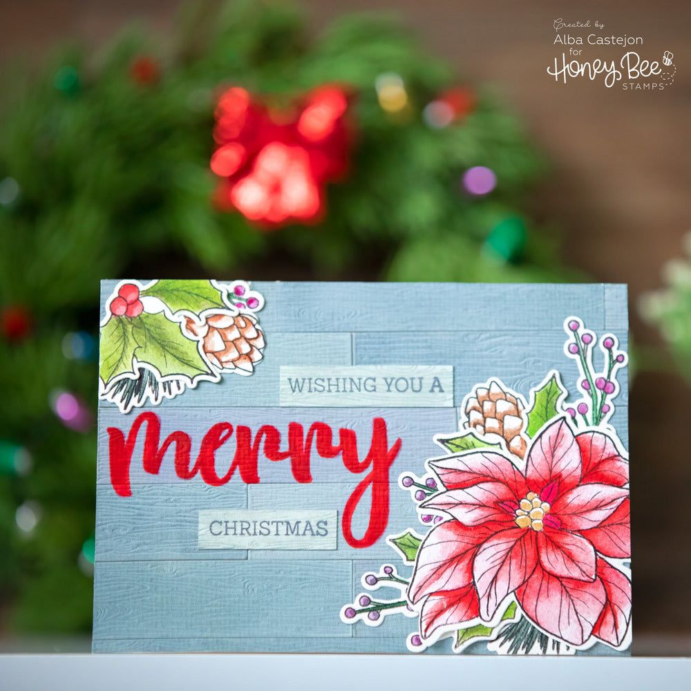 Merry - 3x4 Stamp Set - Honey Bee Stamps