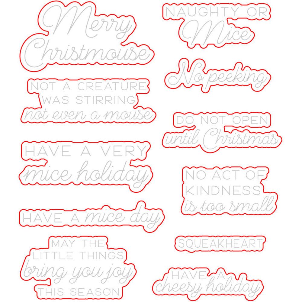 Merry Christmouse - Honey Cuts - Coordinating Dies - Retiring - Honey Bee Stamps