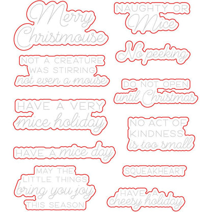 Merry Christmouse - Honey Cuts - Coordinating Dies - Retiring - Honey Bee Stamps