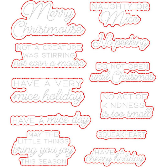 Merry Christmouse - Honey Cuts - Coordinating Dies - Retiring - Honey Bee Stamps