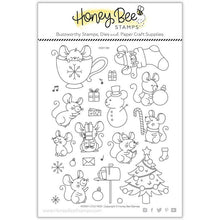 Merry Little Mice - 6x8 Stamp set - Honey Bee Stamps