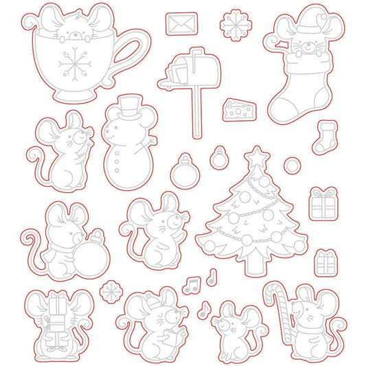 Merry Little Mice - Honey Cuts - Coordinating Dies - Retiring - Honey Bee Stamps