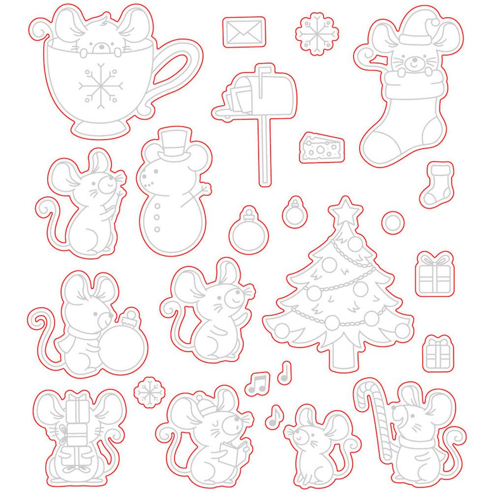 Merry Little Mice - Honey Cuts - Coordinating Dies - Retiring - Honey Bee Stamps