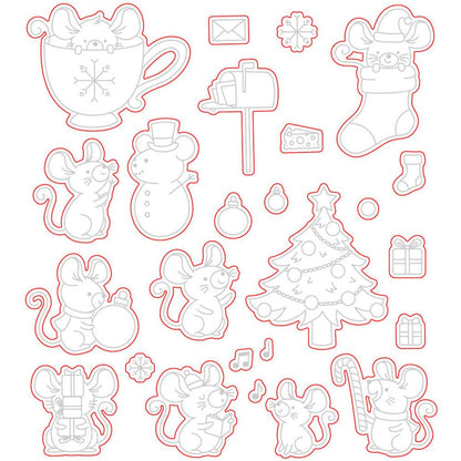 Merry Little Mice - Honey Cuts - Coordinating Dies - Retiring - Honey Bee Stamps