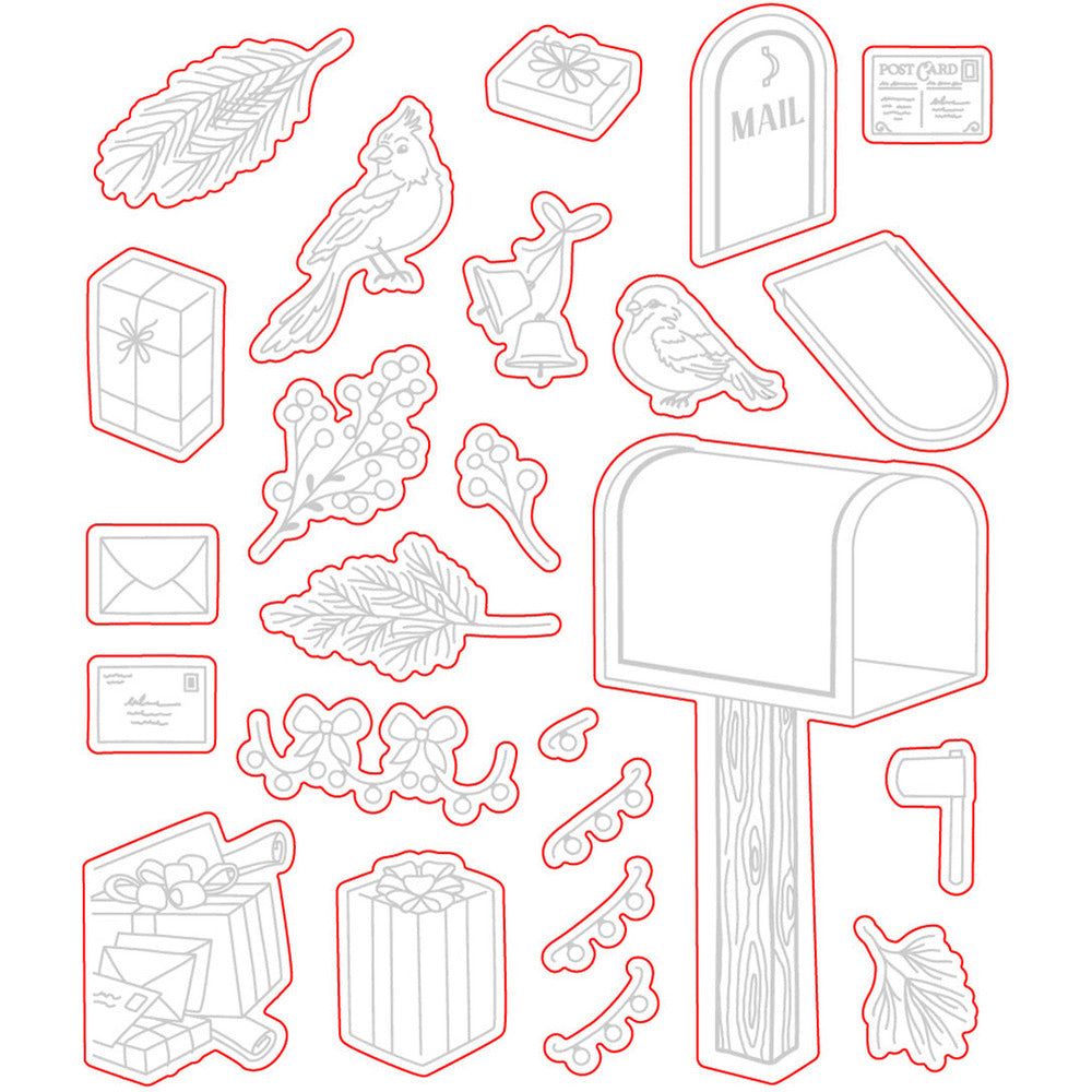 Merry Mail - Honey Cuts - Coordinating Dies - Honey Bee Stamps