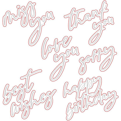 Miss You Big Time - Honey Cuts - Coordinating Dies - Honey Bee Stamps