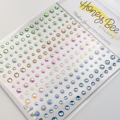 Modern Spring - Gem Stickers - 210 Count - Honey Bee Stamps