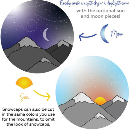 Mountain Circlescape - Honey Cuts - Stand - Alone Dies - Retiring - Honey Bee Stamps